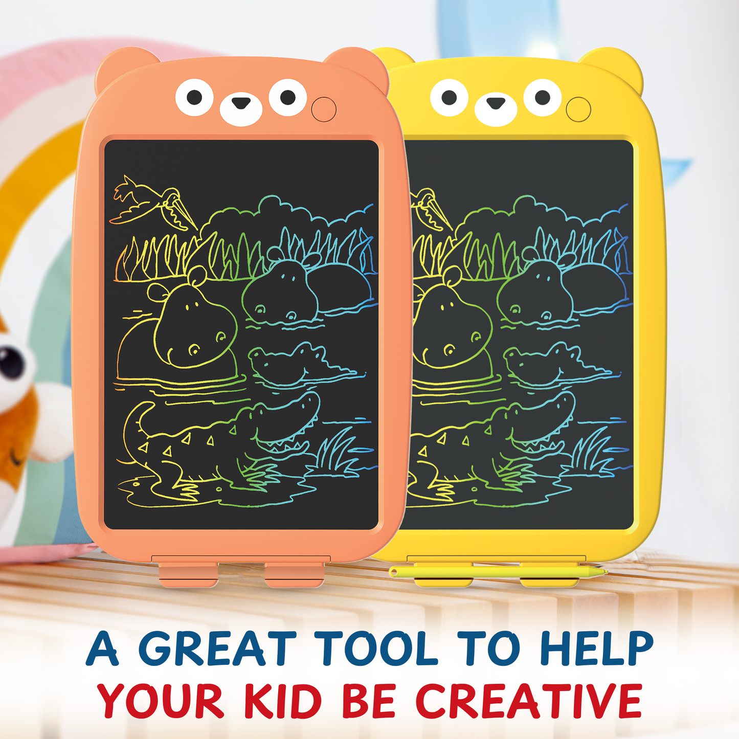 Cartoon Bear LCD Drawing Board for Kids